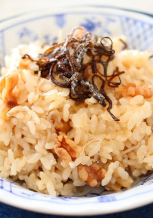 じゃこ＆くるみの炊き込みご飯-レシピのメイン写真