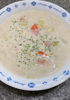 野菜たっぷり豆乳スープ-レシピのメイン写真