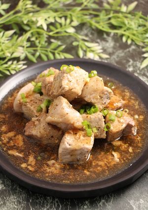 レンジで簡単！焼かないポークステーキ-レシピのメイン写真