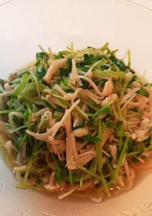 豆苗とエノキのおひたし♪-レシピのメイン写真