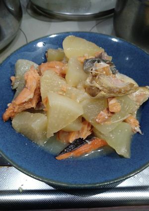 鮭大根みそ味-レシピのメイン写真