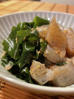 こんにゃくとワカメの和おかず-レシピのメイン写真