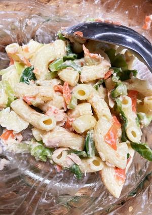 春キャベツの外葉とツナの胡麻マヨサラダ-レシピのメイン写真