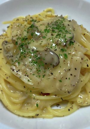 ワンパンで簡単♪クリームパスタ-レシピのメイン写真