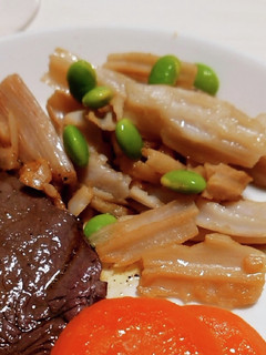たたきれんこんと枝豆のポン酢ソテー-レシピのメイン写真