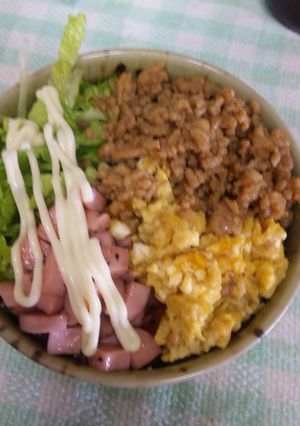 簡単★4色どん-レシピのメイン写真