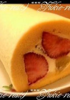 しっとりはちみつロールケーキ　-レシピのメイン写真