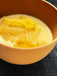 簡単!おいしい!白菜のミルクスープ-レシピのメイン写真