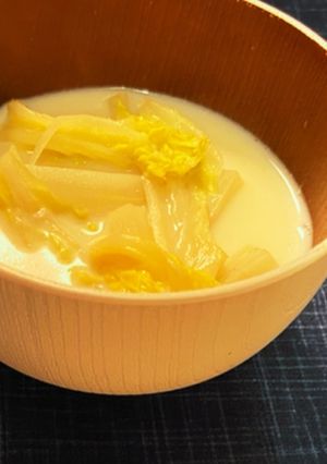簡単！おいしい！白菜のミルクスープ-レシピのメイン写真