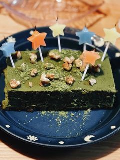 混ぜて焼くだけ♩宇治抹茶の濃厚テリーヌ-レシピのメイン写真