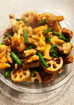 開運☆鶏モモとれんこんの梅ソテー-レシピのメイン写真