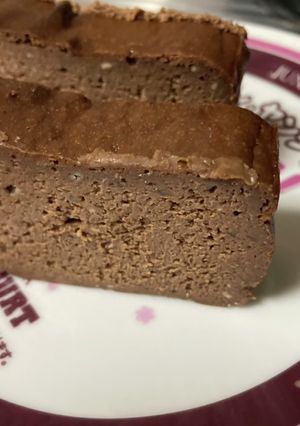 しっとりかためのチョコレートチーズケーキ-レシピのメイン写真