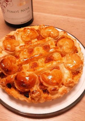 バレンタイン♪簡単!ハートのミートパイ-レシピのメイン写真