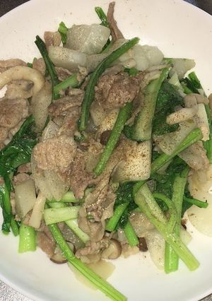 豚肉と蕪の柚子胡椒バター炒め-レシピのメイン写真
