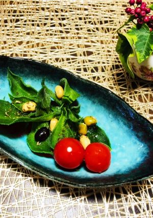 アイスプラントと大豆のサラダ-レシピのメイン写真