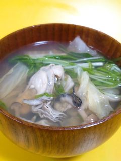 冬野菜の牡蠣スープ-レシピのメイン写真
