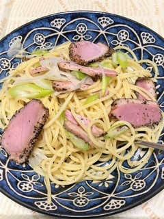 合鴨のパストラミと長ネギの大人味パスタ-レシピのメイン写真