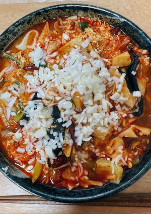 進撃の激辛麻辣うどん-レシピのメイン写真