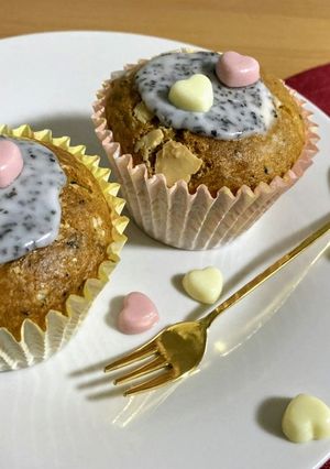 バレンタインホワイトチョコと紅茶マフィン-レシピのメイン写真