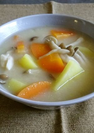 冬に食べたい酒粕のスープ-レシピのメイン写真