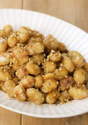 カリカリ♪大豆の甘辛揚げ／手羽先風-レシピのメイン写真