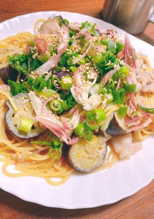 ヒガシマル　10分和風スパゲティ-レシピのメイン写真