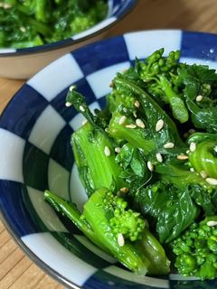 春よ来い。菜の花のからし胡麻和え♪-レシピのメイン写真