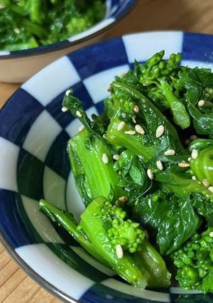 春よ来い。菜の花のからし胡麻和え♪-レシピのメイン写真