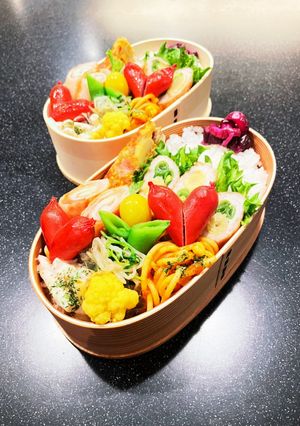 高校生弁当　ヤングコーンの肉巻き弁当-レシピのメイン写真