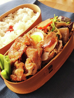 弁当★豚ロース塩麹生姜焼き★片栗粉は適当-レシピのメイン写真