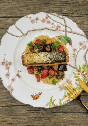 簡単☆鮭とカポナータ(ナスの甘酢煮)-レシピのメイン写真