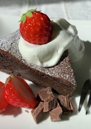 カフェ風♡濃厚コーヒーガトーショコラ-レシピのメイン写真