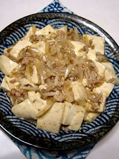 豆腐と薄切り豚肉とかぶら ザーサイ炒め煮-レシピのメイン写真