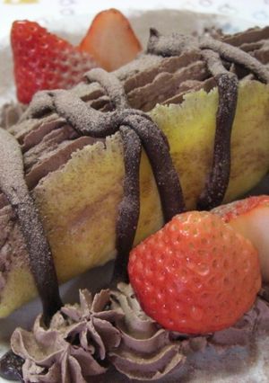 簡単チョコバナナオムレット-レシピのメイン写真