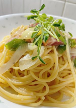 簡単♡ねぎとベーコンのパスタ-レシピのメイン写真