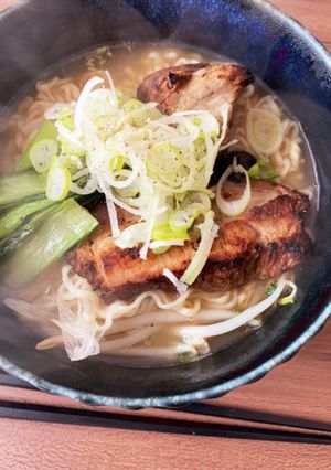 インスタントで簡単 焼豚麺-レシピのメイン写真