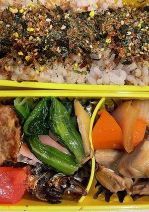 筑前風煮物弁当-レシピのメイン写真