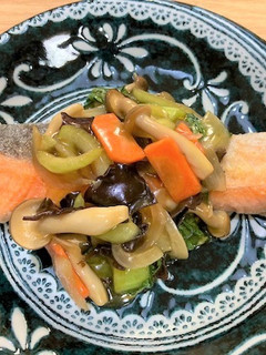 鮭の野菜甘酢あんかけ-レシピのメイン写真