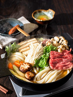極上すき焼きうどん-レシピのメイン写真