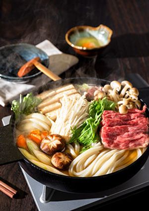 極上すき焼きうどん-レシピのメイン写真