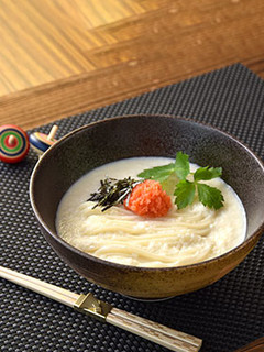 紅白明太とろろうどん-レシピのメイン写真