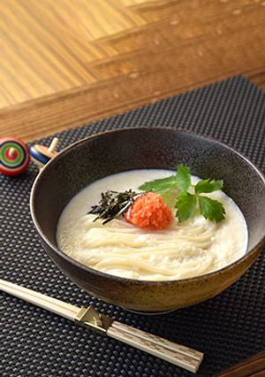 紅白明太とろろうどん-レシピのメイン写真