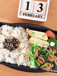 豚こまの焼肉炒め弁当 22/2.13-レシピのメイン写真