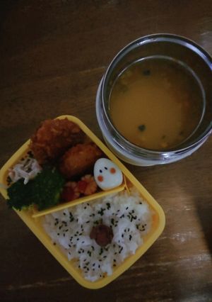 JK☆ソースカツ&かぼちゃスープ弁当♪-レシピのメイン写真