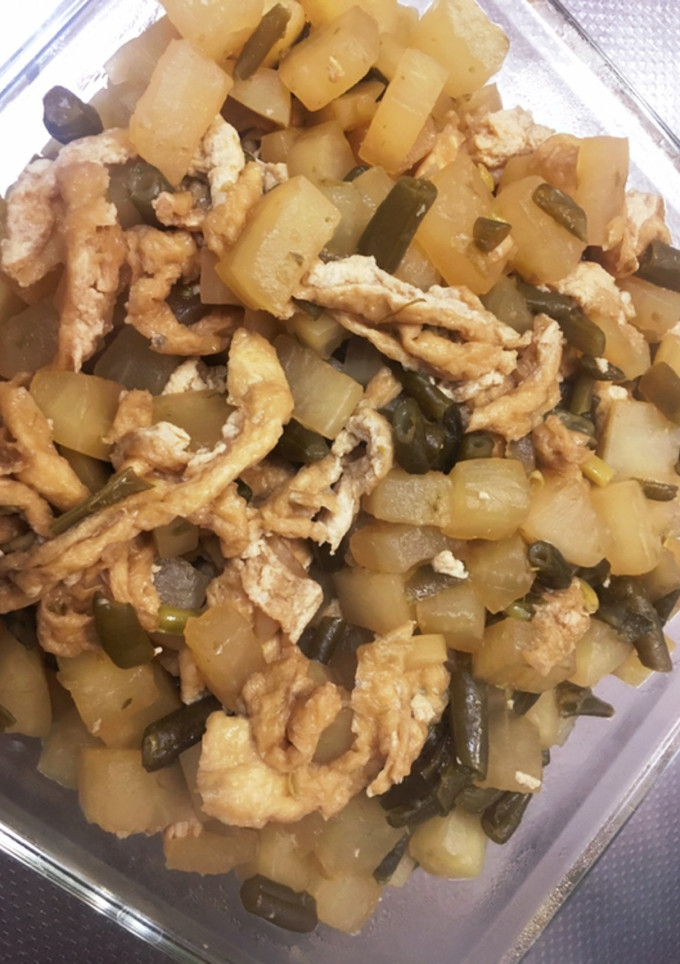大根といんげんと油揚げの煮物-レシピのメイン写真