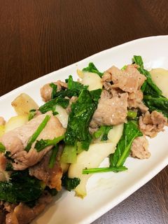 カブと豚こまの塩炒め-レシピのメイン写真