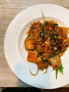 姜葱醤で!野菜と厚揚げコチュジャン炒め-レシピのメイン写真