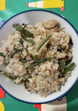 おでんの素で簡単山菜炊き込みご飯-レシピのメイン写真