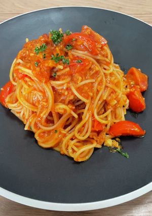 トマト缶不要簡単美味いトマトソースパスタ-レシピのメイン写真