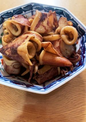ゆかりのイブクロ　　子持ちイカの煮付け-レシピのメイン写真
